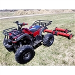 125cc Rider 8 Atv With Mower Lawn Muncher - Old Fashioned 49" Cut Width