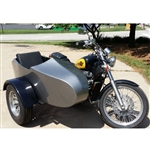 RocketTeer Old School Biker Side Car Motorcycle Sidecar Kit - Fits All Models
