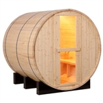 5-6 Person Outdoor Barrel Sauna Pine Wood - Wet/Dry - Lakeside Edition