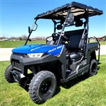 Gas Golf Cart EFI UTV Buck 250X 4 Seater Utility Vehicle - Blue