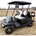 48V Black Electric Club Car Precedent Golf Cart with Custom Rims and Custom Extreme Seats