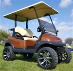 48v Electric Copper Brown Club Car Precedent Golf Cart w/ Custom Rims & Tires