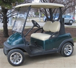 48V Club Car Precedent w/ Chrome Rims - Dark Green