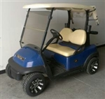 Dark Blue 48v Electric Club Car Precedent Golf Cart w/ Custom Rims & Tires