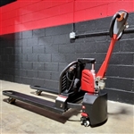 Fully Electric Pallet Jack - 1.5T Lithium Ion Motorized 3,300 lb. Capacity Black Hawk Pallet Truck Stacker - EPT-15C