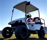 EZ GO Gas TXT Golf Cart Lifted With Custom Rims Rear Flip Seat & Street Legal Light Package