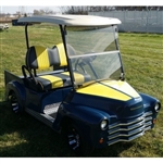 47' Old Fighter Jet 48v Electric Custom Club Car Golf Cart