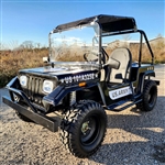 Adult Mini Jeep Inferno 200cc with Spare Tire Truck Gas Golf Cart Mini jeep Vehicle - GR-9 - Black