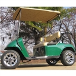 Green EZ-GO 36v Electric Golf Cart w/ Chrome Rims