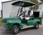 Green 47' Old Truck Custom Club Car Precedent Gas Golf Cart
