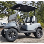 48V Lifted Club Car Precedent Golf Cart Grey With Custom Rims & Tires Custom Seats