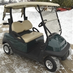 Hunter Green Club Car Precedent Electric 48v Golf Cart w/ SS Style Wheel Covers