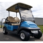 48V Metallic Blue Club Car Precedent Electric Golf Cart w/ Street Legal Light Kit