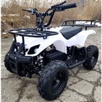 Kids Atv 500 Watt Electric Atv Kids Quad - Mud Runner - White
