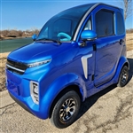 Brand New Electric 2 Door 3 Seat Coco Joker 60v Electric Golf Cart LSV With AC/HEAT - Blue