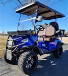 48V Electric Golf Cart 4 Seater Lifted Renegade Edition Utility Golf UTV Compare To Coleman Kandi 4p - Blue
