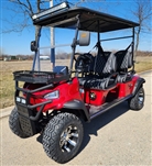 Four Front Renegade V3 Electric Golf Cart Family Fun 72v 4000 Watt High Power Golf Cart - RED
