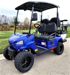 Gas Powered Golf Cart 4 Seater 200cc Renegade Fuel Edition Utility Golf UTV - GAS EDITION - BLUE