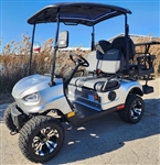 Gas Powered Golf Cart 4 Seater 200cc Renegade Fuel Edition Utility Golf UTV - GAS EDITION - SILVER
