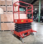 Electric Scissor Lift XL With 21.5 Foot Working Height Man Lift - SJY0307 - Demo Model