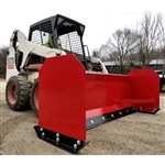 10 Foot Snow Pusher Complete - For Skid Steer Bobcat & More Red Model GSI-Scoop10