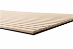 24" x 9' 3D Slat Acoustic Wood Wall Paneling Decorative Soundproof Panels for Walls and Ceilings - White Oak
