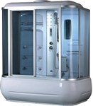 74" Shower Enclosure  w/ FM Radio, Control Panel, Steam Jets & Massage