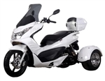 50cc Air Cooled 4 Stroke Q6 Trike Moped Scooter