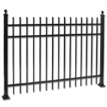 100 ft Complete Pool Code Residential Aluminum Fence 5' High Fencing Package