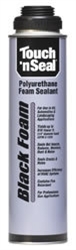 Touch N Seal Gun Foam Black Polyurethane Foam - 12 Cans