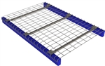 Inverted Flange Mesh Decking Warehouse Racking 42"d x 46"w 3 Flange Channel - 150 Piece Pack - 4246-BMEMM-3NB42U-G
