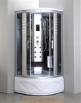 Corner Shower Enclosure with 6 Massage Jets 36" x 36"