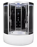Corner Steam Shower Enclosure & Whirlpool Tub 48" x 48" - Y8008