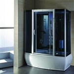 Rectangle Steam Shower & Whirlpool Tub Enclosure with Massage Jets 67 ¼" x 35 ¾"