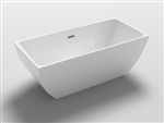 Freestanding Bathtub Modern Seamless Acrylic Bathtub - Brenta 67"