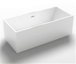 Freestanding Bathtub Modern Seamless Acrylic Bathtub - Burano 70"
