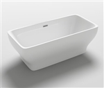 Freestanding Bathtub Modern Seamless Acrylic Bathtub - Como 67"