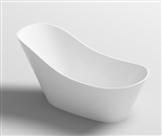 Freestanding Bathtub Modern Seamless Acrylic Bath Tub - Garda Grey 60"