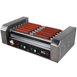 High Quality Big 18 Stainless Steel Hotdog Roller w/ Drip Tray