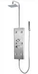Zen Brand New Stainless Steel Modern Style Shower Panel Rain Style Massage System