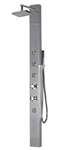 Zen Brand New Stainless Steel Modern Style Shower Panel w/ Overhead Rain Style Massage System