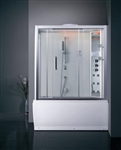 Zen Brand New Computerized Contemporary Walk In Steam Shower 59" x 32" x 87.4"