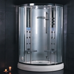 Zen Brand New Indulgent Walk In Steam Shower - 47" x 47" x 87"