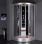 Zen Brand New Computerized Contemporary Walk In Steam Shower 39.4" x 39.4" x 89"