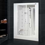 Zen Brand New Retrofit Walk In Steam Shower - 59" x 31" x 85"