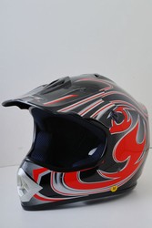 Black MotoCross Helmet (DOT Approved) Kids or Adult