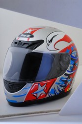 White Motorcycle Helmet (DOT Approved) Kids or Adult