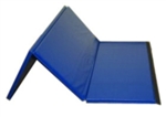 High Quality Blue 4' x 6' x 1-3/8" Folding Panel Gymnastics Mat