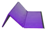 High Quality Purple 4' x 6' x 1-3/8" Folding Panel Gymnastics Mat