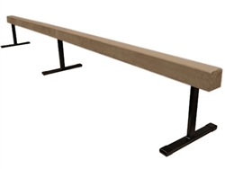 High Quality Tan 12' Gymnastics Balance 18" High Beam